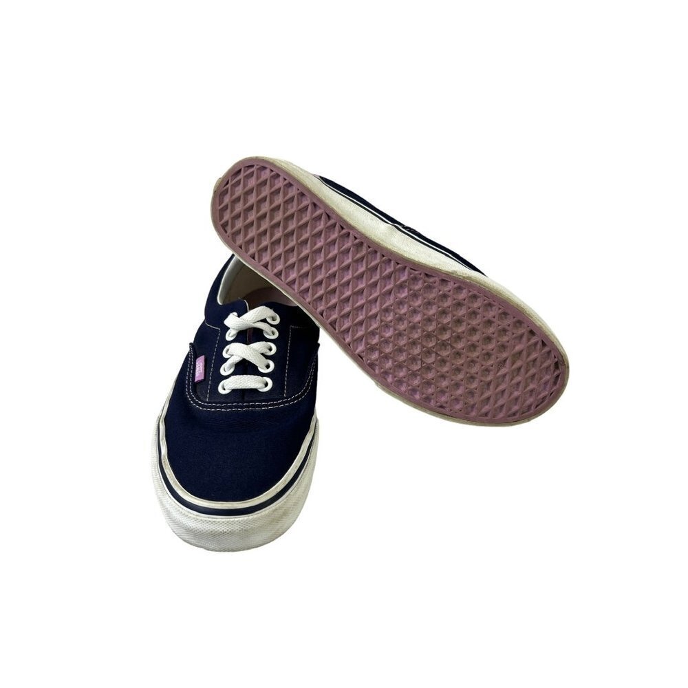 Vans Women's Old Skool Purple & White Shoes - Picture 6 of 6